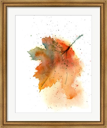 Framed Fall Leaves II Print