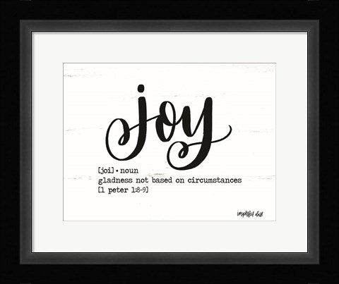 Framed Joy Print