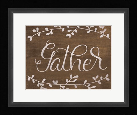 Framed Gather Leaf Print