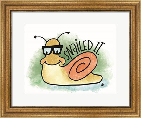 Framed Snailed It Print