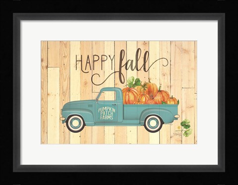 Framed Happy Fall Print