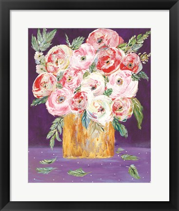 Framed Coming Up Roses Print