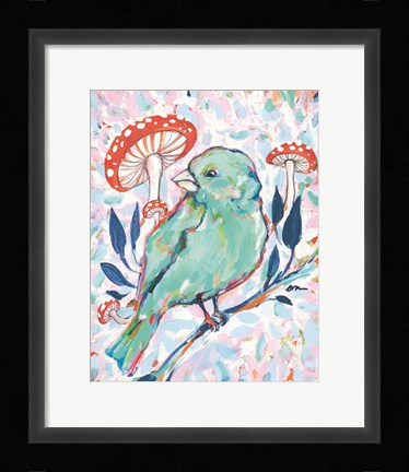 Framed Mushroom Forest Print