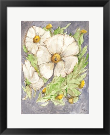 Framed Mitilija Poppies Print