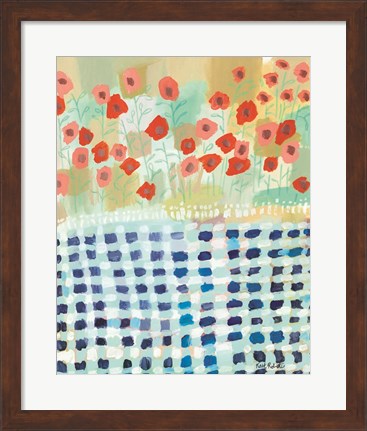 Framed Poppies and Picnics Print