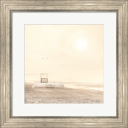 Framed Bleached Beach Print
