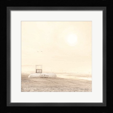 Framed Bleached Beach Print