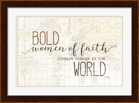 Framed Bold Women of Faith Print