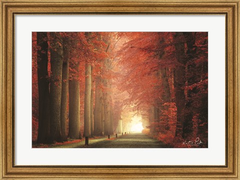 Framed Way to Red Print