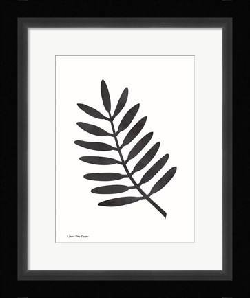 Framed Watercolor Black Plant II Print