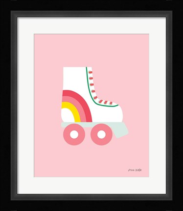 Framed Rollerskate Print