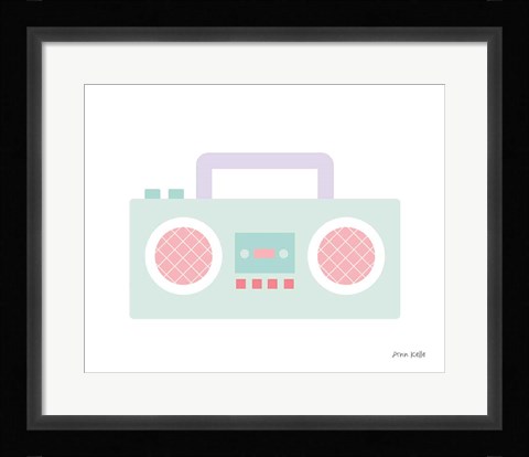 Framed Boombox Print