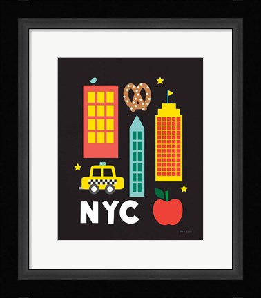 Framed City Fun NYC Print