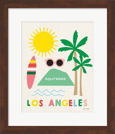 Framed City Fun Los Angeles Print