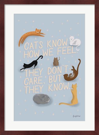 Framed Ode to Cats Print