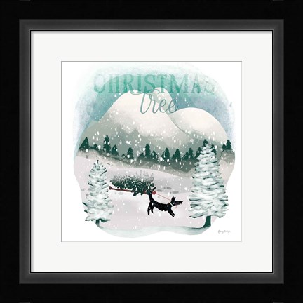 Framed Winter Wonderland V Print
