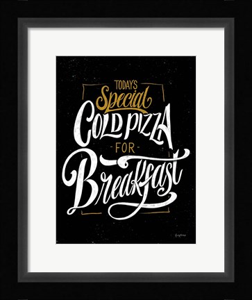 Framed Guilty Pleasures Black Crop Print