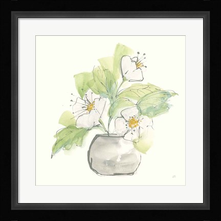 Framed Plant Poppy I Print