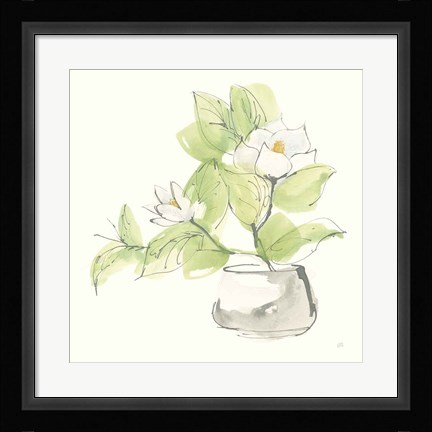 Framed Plant Magnolia I Print