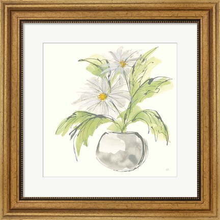 Framed Plant Daisy II Print