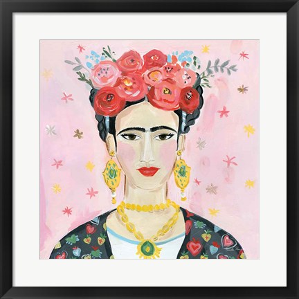 Framed Homage to Frida Shoulders Print