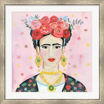 Framed Homage to Frida Shoulders Print