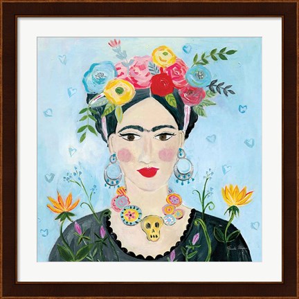 Framed Homage to Frida II Shoulders Print