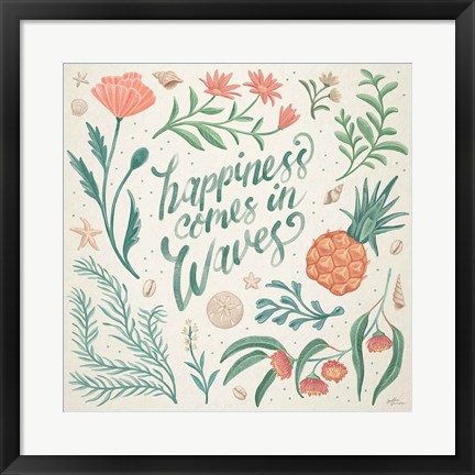 Framed Seaside Botanical V Print