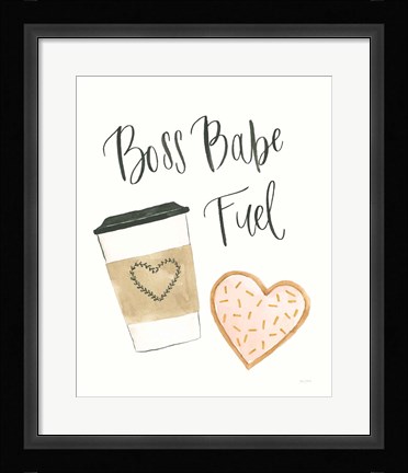 Framed Boss Babe IV Print