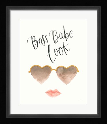 Framed Boss Babe II Print