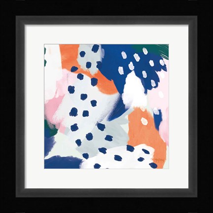 Framed Royal Blue Life II Crop Print