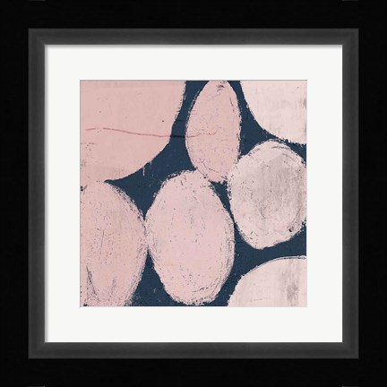 Framed Raw Sienna XII Pink Print