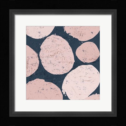Framed Raw Sienna IX Pink Print
