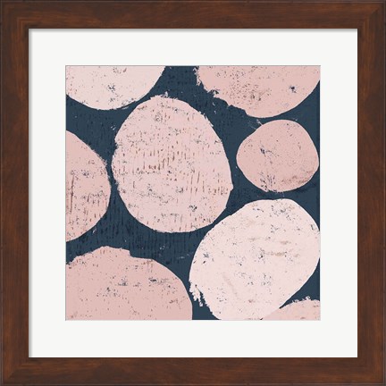 Framed Raw Sienna IX Pink Print