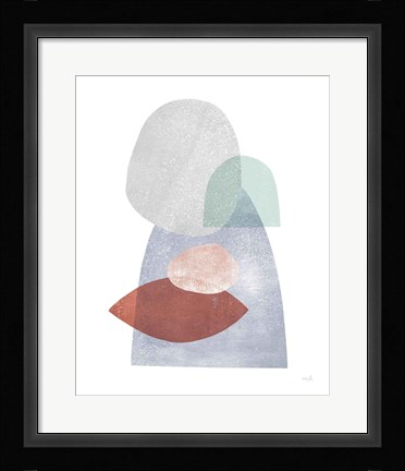 Framed Whispers III Coral Print