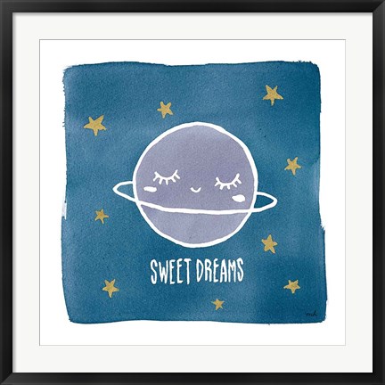 Framed Night Sky Sweet Dreams Print