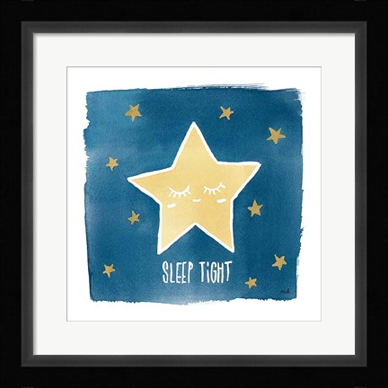 Framed Night Sky Sleep Tight Print