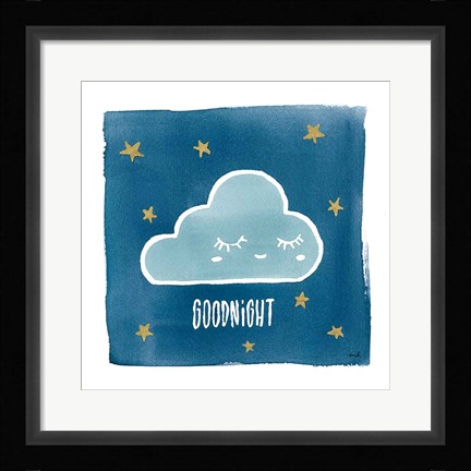 Framed Night Sky Goodnight Print