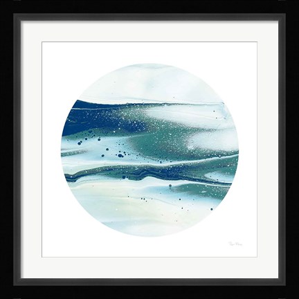 Framed Dark Matter Blue I Print
