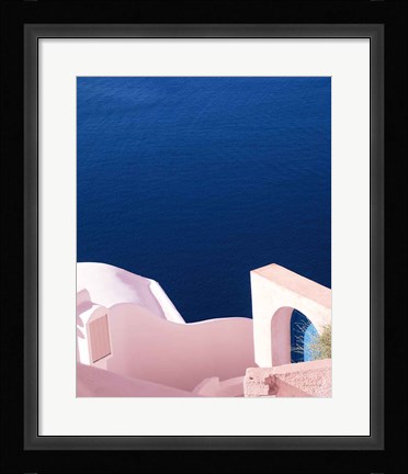 Framed Santorini II Spring Crop Print