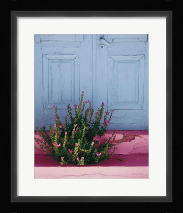 Framed Santorini I Spring Crop Print