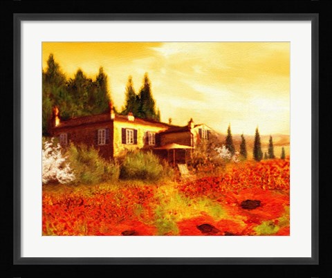 Framed Golden Path 2 Print