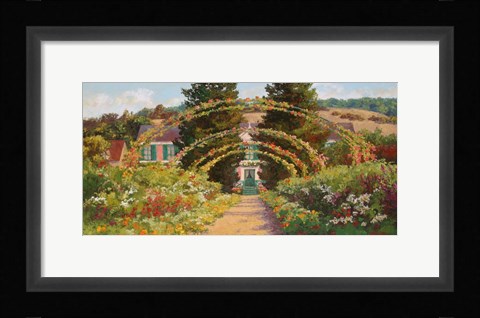 Framed Monet's Grand Entrance Print