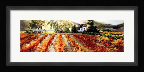 Framed Golden Vineyard Print