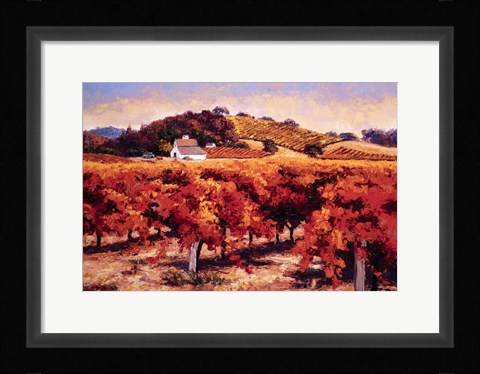 Framed Fields Aflame Print