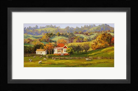 Framed Honeyed Light Print