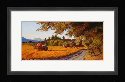 Framed Dry Creek Autumn Print