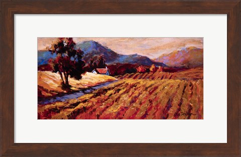 Framed Gilded Vines Print