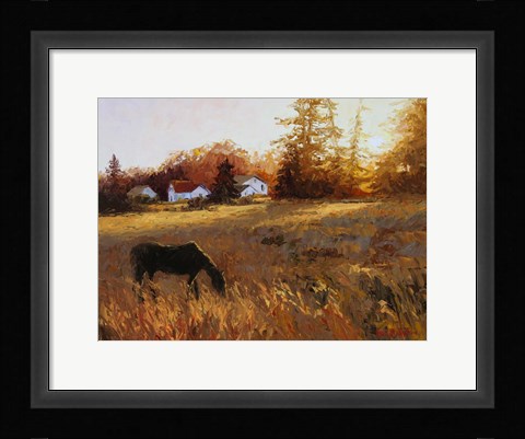 Framed Russet Fields Print