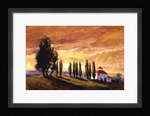 Framed Umber Twilight Print